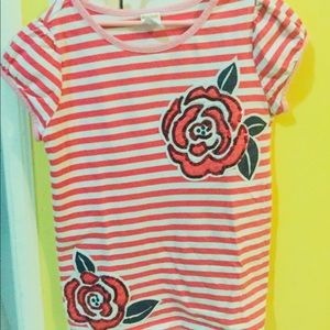 Rose Sequin Girls Shirt